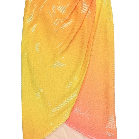 Patrizia Pepe Dresses & Skirts - Patrizia Pepe Vibrant Yellow and Orange Sequined Skirt 38
